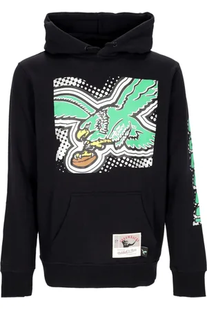 Mitchell & Ness Bluzy, Mężczyzna, Czarny, L, Bluza z kapturem Philadelphia Eagles NFL Big Face