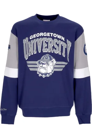 Mitchell & Ness Bluzy, Mężczyzna, Wielobarwność, L, Georgetown Hoyas Crewneck Sweatshirt