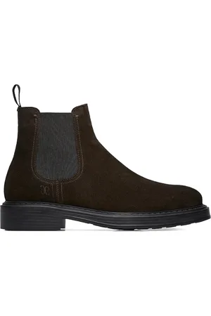Fabi Buty, Mężczyzna, brązowy, 40 EU, Zamsz, Buty Chelsea z Brązowego Zamszu