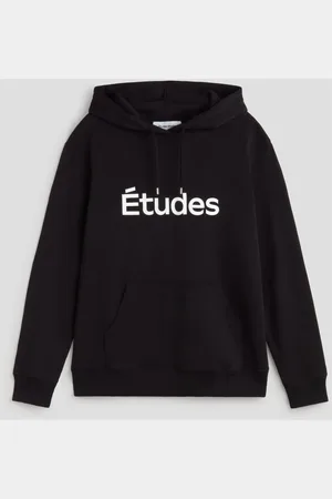 Etudes Bluzy, Mężczyzna, Czarny, L, Oversized bluza z kieszenią kangurką
