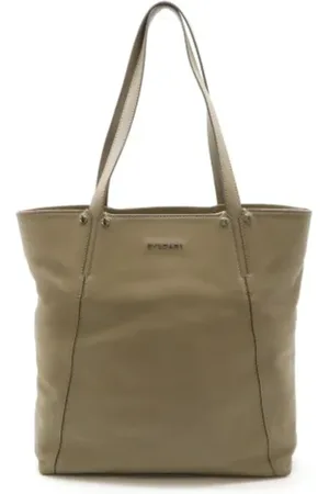 Bvlgari Pre-owned, Kobieta, Szary, ONE SIZE, Pre-owned skórzane torby na ramię