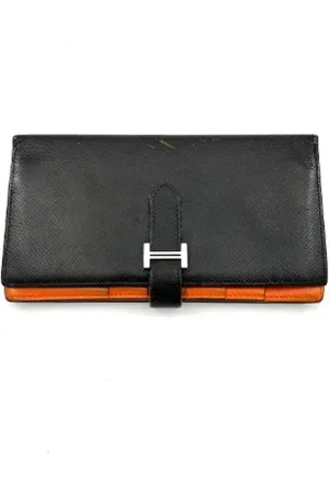 Hermès Pre-owned, Kobieta, Czarny, ONE SIZE, Pre-owned skórzane portfele