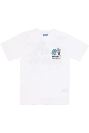MARKET Koszulki, Mężczyzna, Biały, S, T-shirt z graficznym nadrukiem