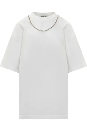 AMBUSH Koszulki, Kobieta, Biały, S, Ballchain T-Shirt dla Kobiet