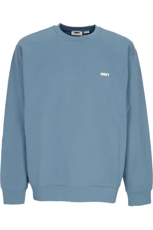 Obey Bluzy, Mężczyzna, Niebieski, XL, Koszulka z kapturem Bold Box Fit