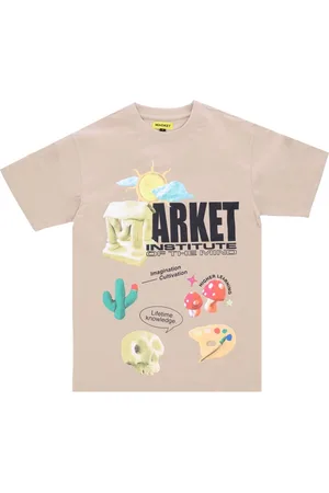 MARKET Koszulki, Mężczyzna, Beżowy, M, Mind Institute Tee T-Shirt