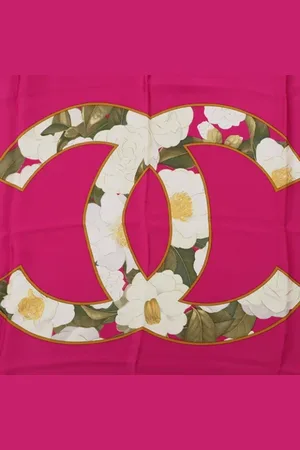 CHANEL Pre-owned, Kobieta, Różowy, ONE SIZE, Pre-owned Silk scarves