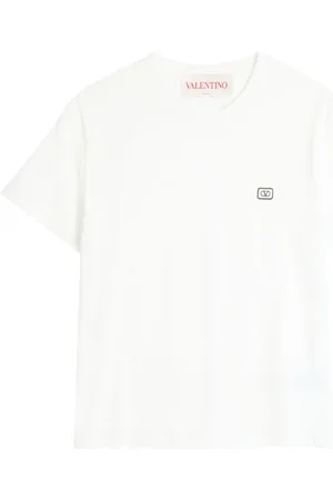 VALENTINO GARAVANI Koszulki, Mężczyzna, Biały, M, Bawełna, Stylowy T-shirt z unikalnym wzorem