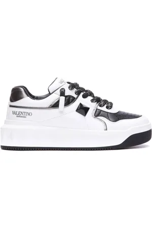 VALENTINO GARAVANI Buty, Mężczyzna, Czarny, 39 1/2 EU, Skóra, Stylowe sneakersy do modnych stylizacji