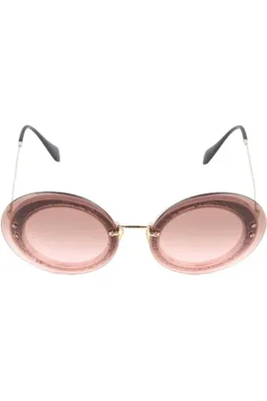 Miu Miu Pre-owned, Kobieta, Różowy, ONE SIZE, Pre-owned Glass sunglasses