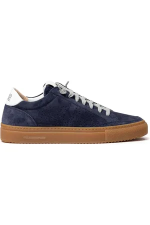 P448 Buty, Kobieta, Niebieski, 39 EU, Zamsz, Niebieskie Zamszowe Sneakersy Soho-W
