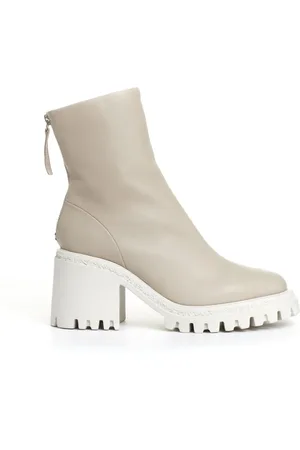 HALMANERA Buty, Kobieta, Beżowy, 40 EU, Kremowy botek z obcasem 80mm