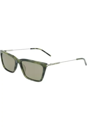 DKNY Akcesoria, Kobieta, Zielony, ONE SIZE, Zielone okulary przeciwsłoneczne z octanu UV