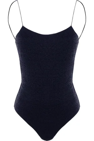 Oseree Stroje kąpielowe, Kobieta, Niebieski, M, Nocny niebieski Lurex Maillot