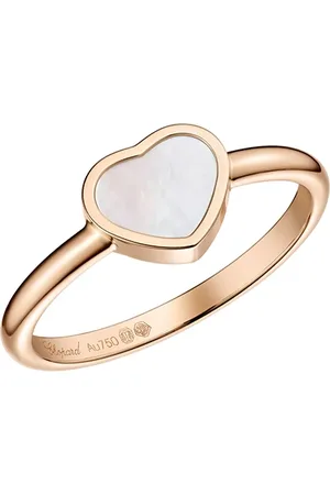 Chopard Akcesoria, Kobieta, Żółty, ONE SIZE, My Happy Hearts Różowe złoto Matka-perła Pierścień Rozmiar 53 82A086-5310