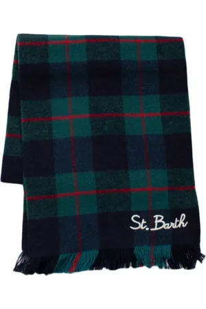 MC2 SAINT BARTH Akcesoria, Kobieta, Wielobarwność, ONE SIZE, Miękki Szal Wełniany Houndstooth