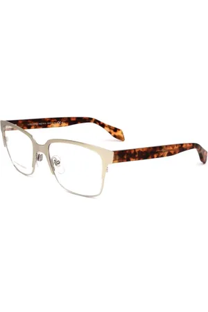 Alexander McQueen Akcesoria, Kobieta, Wielobarwność, ONE SIZE, Zegarek z dwukolorową ramą metalową i bransoletką Havana