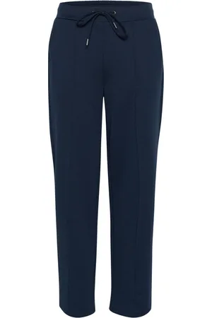 Kaffe Spodnie, Kobieta, Niebieski, M, Midnight Marine Straight Pants