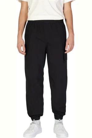 Calvin Klein Spodnie, Mężczyzna, Czarny, M, Bawełniane Spodnie Męskie Jesień/Zima Kolekcja