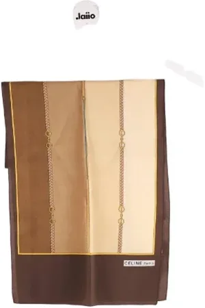 Céline Pre-owned, Kobieta, brązowy, ONE SIZE, Pre-owned Silk scarves