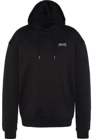 Schott NYC Bluzy, Mężczyzna, Czarny, M, Czarny bawełniany bluza z kapturem