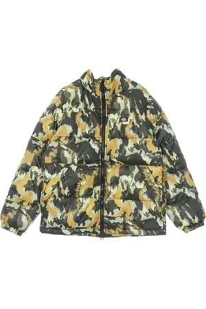 Dickies Kurtki, Mężczyzna, Wielobarwność, L, Kurtka Puchowa w Camo Print Odporna na Wodę