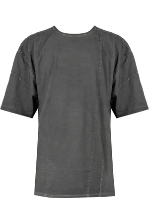 LA HAINE INSIDE US Koszulki, Mężczyzna, Szary, XL, Miejski Styl T-shirt z Okrągłym Dekoltem