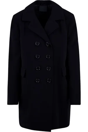 Aspesi Płaszcze, Kobieta, Czarny, L, Niebieskie Płaszcze Damskie Model 0703 9689/82