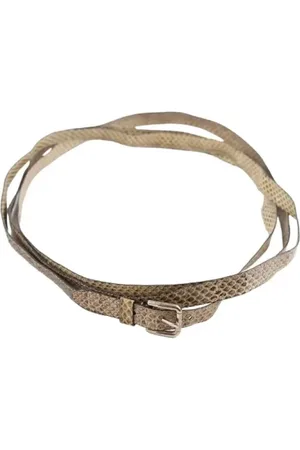 Dolce & Gabbana Pre-owned, Kobieta, Szary, ONE SIZE, Skóra, Pre-owned Leather belts