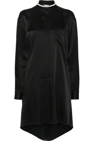 Moschino Sukienki, Kobieta, Czarny, S, Czarny Satynowy Top Enverse Satin