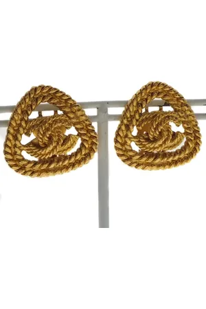 CHANEL Pre-owned, Kobieta, Żółty, ONE SIZE, Pre-owned Metal earrings