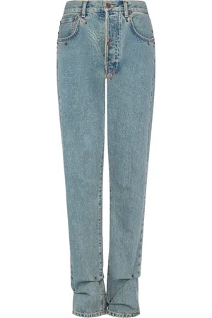 Moschino Jeansy, Kobieta, Niebieski, S, Luksusowe Straight-Leg Jeansy
