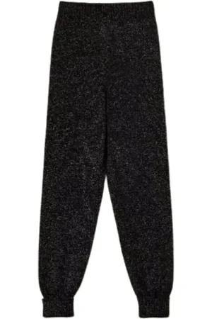Twin-Set Spodnie, Kobieta, Czarny, S, Eleganckie Spodnie Komplet