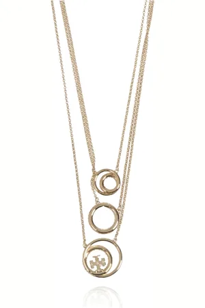 Tory Burch Akcesoria, Kobieta, Żółty, ONE SIZE, Potrójny Naszyjnik