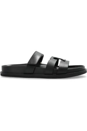 Tory Burch Buty, Kobieta, Czarny, 36 EU, Skóra, Skórzane Klapki Ines