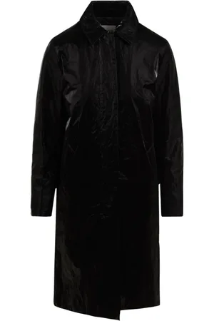 Aspesi Płaszcze, Kobieta, Czarny, L, Elegancki Płaszcz Damski Model 9N29