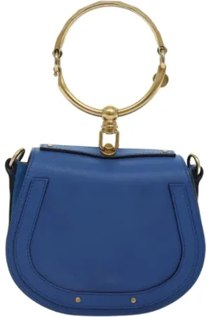 Chloé Pre-owned, Kobieta, Niebieski, ONE SIZE, Pre-owned Skórzane torebki