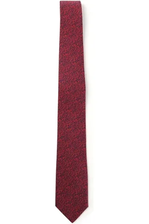 Salvatore Ferragamo Akcesoria, Mężczyzna, Czerwony, ONE SIZE, Czerwone jedwabne krawaty dla mężczyzn