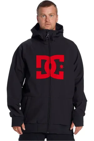 Dcshoes Kurtki, Mężczyzna, Czarny, S, Poliester, Czarny Płaszcz Softshell Weather Defense