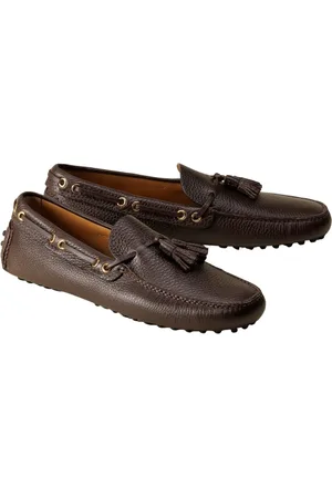 CAR SHOE Buty, Mężczyzna, brązowy, 42 EU, Brązowe skórzane mokasyny