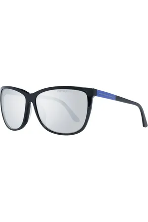 Porsche Design Akcesoria, Kobieta, Czarny, ONE SIZE, Czarne Okulary Przeciwsłoneczne Styl Motyla