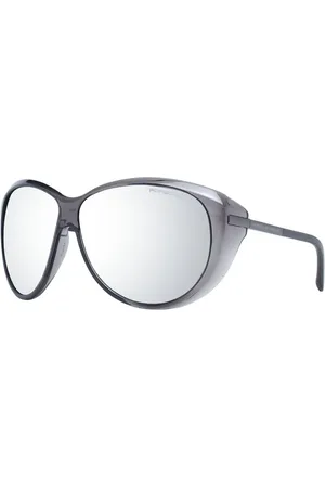 Porsche Design Akcesoria, Kobieta, Szary, ONE SIZE, Szare Okulary Przeciwsłoneczne Styl Motyla