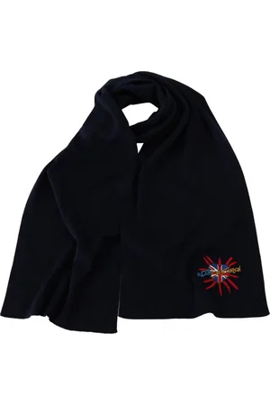Dolce & Gabbana Akcesoria, Mężczyzna, Niebieski, ONE SIZE, Wełna, Elegancki Wełniany Szal Męski