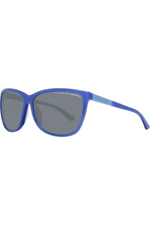 Porsche Design Akcesoria, Kobieta, Niebieski, ONE SIZE, Niebieskie Okulary Przeciwsłoneczne Damskie Styl Motyla