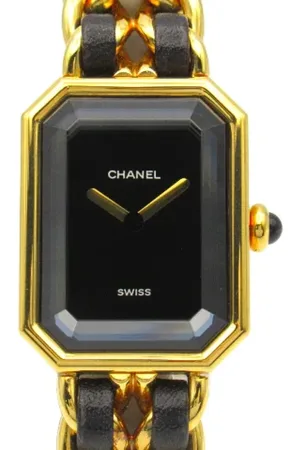 CHANEL Pre-owned, Kobieta, Czarny, ONE SIZE, Skóra, Pre-owned Metal watches
