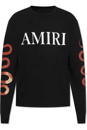 AMIRI Koszulki, Mężczyzna, Czarny, S, T-shirt z długim rękawem
