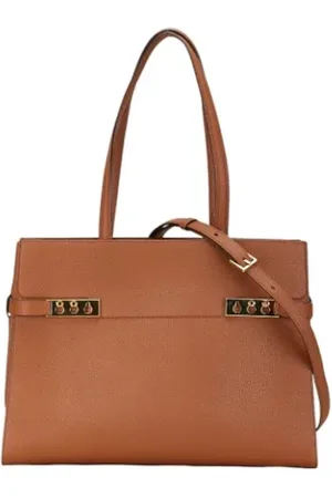 DELVAUX Pre-owned, Kobieta, brązowy, ONE SIZE, Pre-owned skórzane torby na ramię