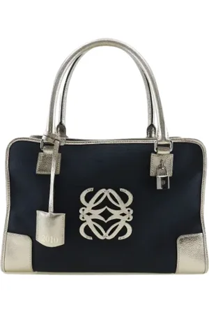 Loewe Pre-owned, Kobieta, Niebieski, ONE SIZE, Skóra, Pre-owned Canvas handbags