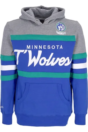 Mitchell & Ness Bluzy, Mężczyzna, Niebieski, S, NBA Headcoach Hoodie Hardwood Classics
