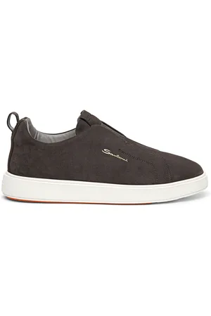 santoni Buty, Mężczyzna, Szary, 39 EU, Zamsz, Męskie zamszowe trampki